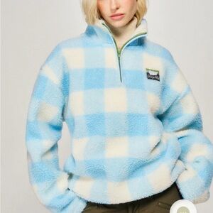 Dairy boy mountain fleece quarter zip sweatshirt